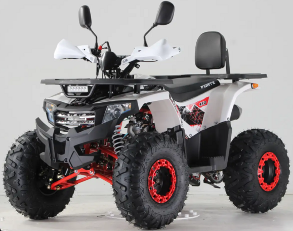 Квадроцикл Forte ATV125F (бело-красный) (124596) изображение 3