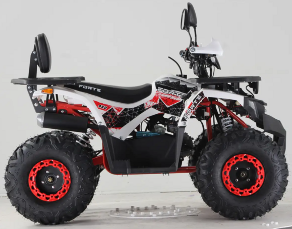 Квадроцикл Forte ATV125F (бело-красный) (124596) изображение 6