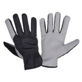 Перчатки защитные Lahti Pro с синтетической кожи (микрофибра, эластан) серо-черные 10 (L271510K)