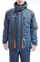 Куртка робоча утеплена Free Work Dexter сіра з помаранчевим р.56-58/3-4/XL (56838)