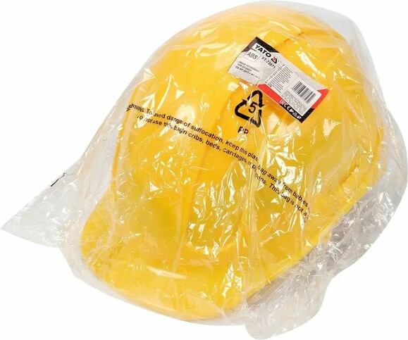 Каска Yato для захисту голови жовта з пластика ABS (YT-73971) фото 3