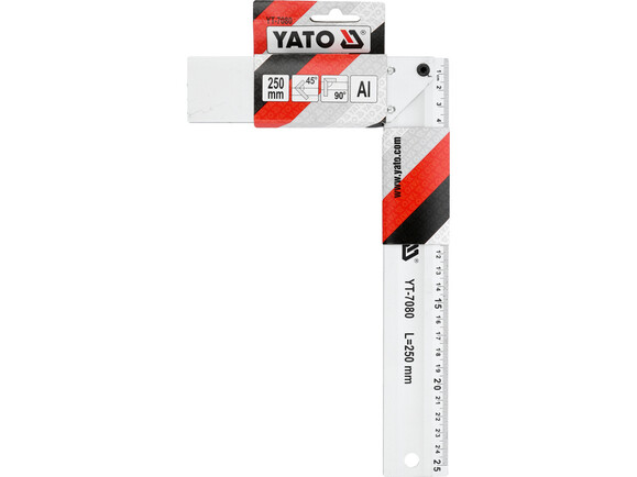 Угольник столярный Yato 250 мм (YT-7080) изображение 3