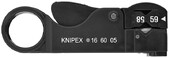 Инструмент для снятия изоляции с коаксиальных кабелей Knipex (16 60 05 SB)