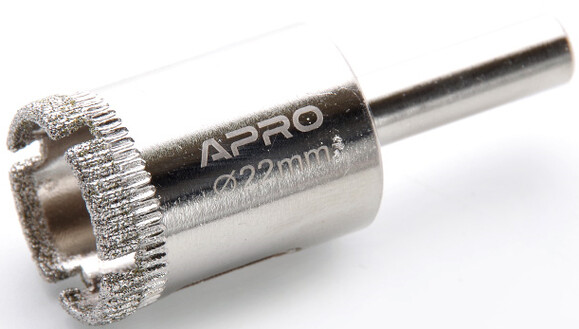 Алмазное сверло трубчатое APRO 22 мм (830321) изображение 2