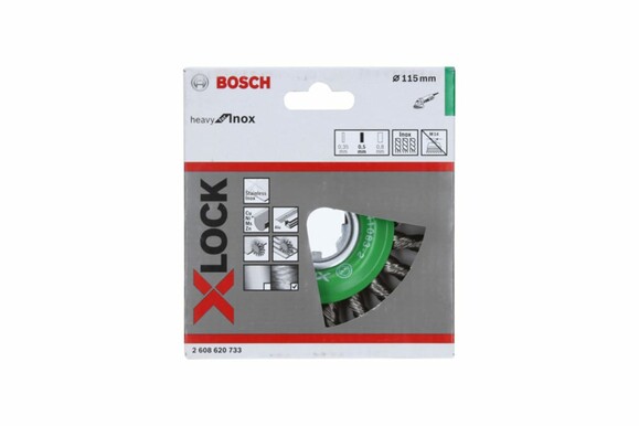 Кольцевая щетка Bosch X-LOCK 115 мм, 0.5 мм (2608620733) изображение 2