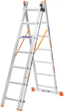 Лестница алюминиевая трехсекционная BLUETOOLS 3x7 (160-9307)