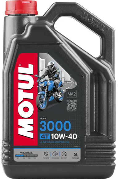 Моторное масло Motul 3000 4T 10W40, 4 л (107693)