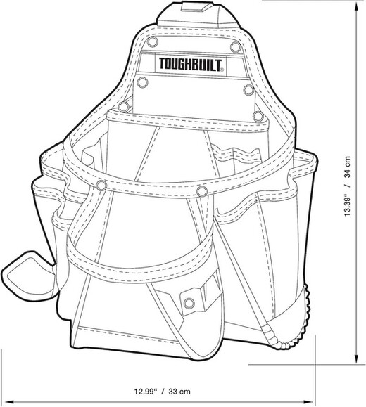 Строительная поясная сумка TOUGHBUILT TB-CT-01 изображение 8