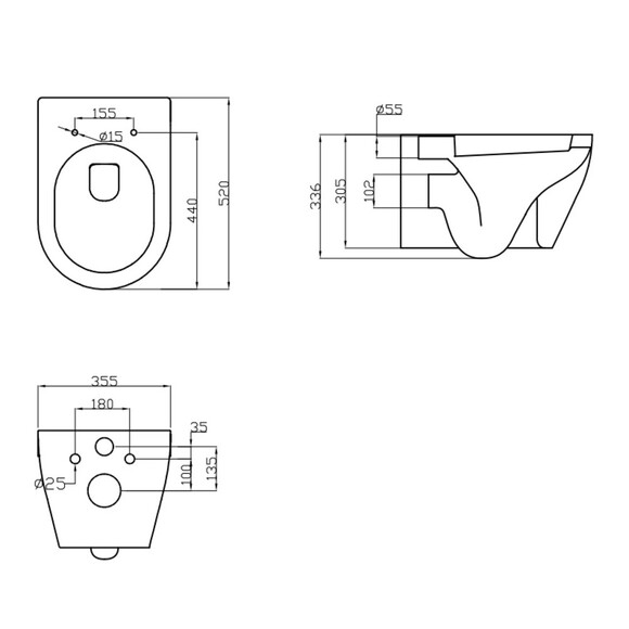 Унитаз подвесной безободочный DEVIT LAGUNA с крышкой Soft-close (3020110) изображение 2