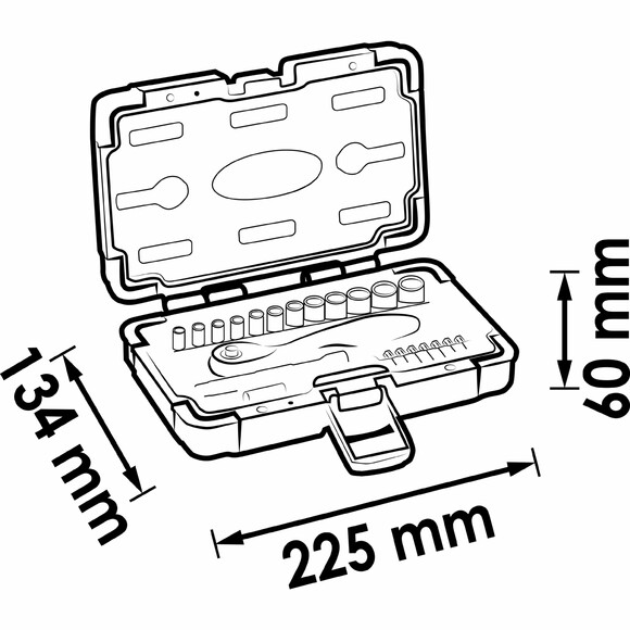 Набор инструментов VIGOR 1/4", 23 шт. (V3734N) изображение 5