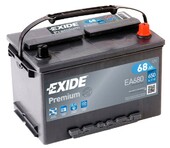 Акумулятор EXIDE EA680 Premium, 68Ah/650A