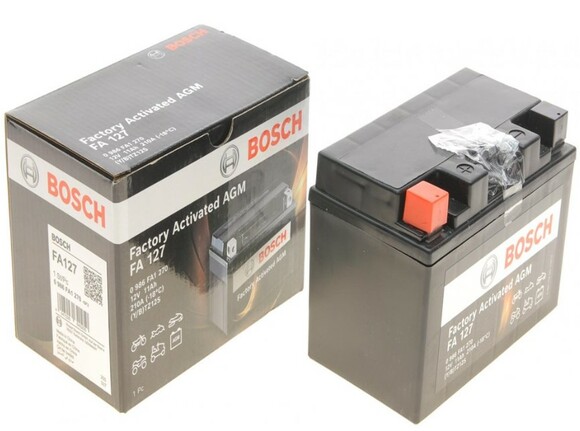 Мото аккумулятор Bosch 6СТ-11 Аз (0 986 FA1 270) изображение 3