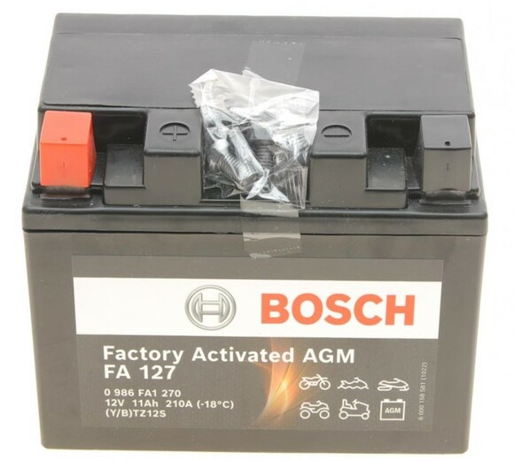 Мото акумулятор Bosch 6СТ-11 Аз (0 986 FA1 270)