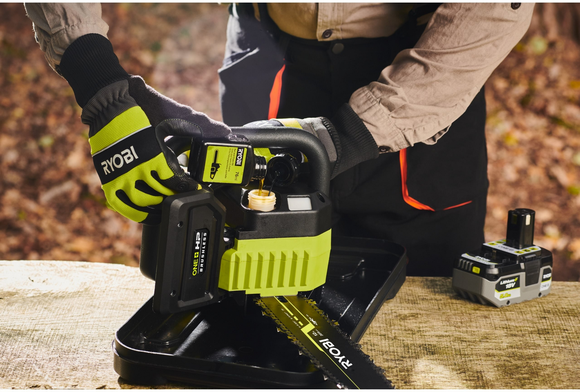 Пила цепная аккумуляторная Ryobi ONE+ HP RY18CSX30A-150, 18 В, 5 А·ч (5133005466) изображение 10