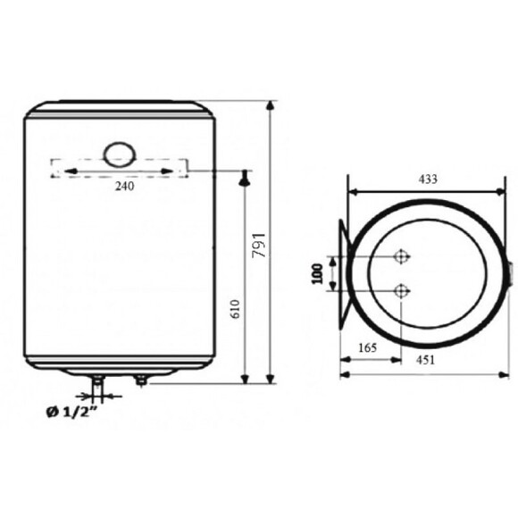 Бойлер Atlantic ROUND VMR 100 (961293) изображение 5