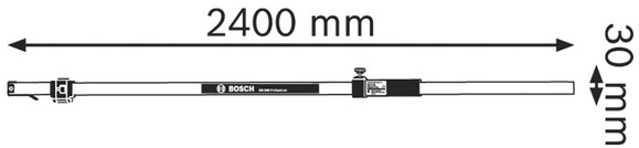 Вимірювальна рейка Bosch GR 240 (0601094100) фото 4