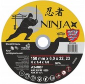 Диск шлифовальный NINJA 150 х 22.23 мм, t= 6,0 мм по металлу (65V050)