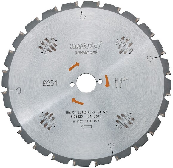 Пильний диск Metabo 160х20, Нw/CT 10 WZ (628002000)