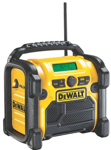 Зарядний пристрій-радіоприймач DAB/FM DeWALT DCR020 (без акумулятора і ЗП) фото 2