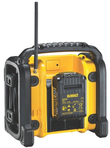 Зарядний пристрій-радіоприймач DAB/FM DeWALT DCR020 (без акумулятора і ЗП) фото 5