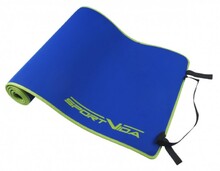Коврик для йоги и фитнеса SportVida Neopren Blue 6 мм (SV-HK0038)