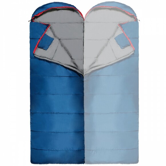 Спальный мешок SportVida Blue/Grey L (SV-CC0071) изображение 3