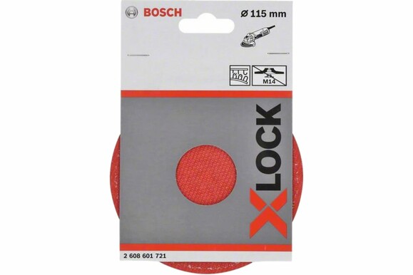 Тарілка опорна на липучці Bosch X-LOCK 115 мм (2608601721) фото 2