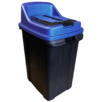 Сортировочный мусорный бак PLANET Re-Cycler 50 л, черно-синий