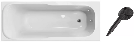 Ванна прямокутна KOLO SENSA 170х70 см, з ручним душем PULSIFY, без ніжок (XWP357000N+24100670)
