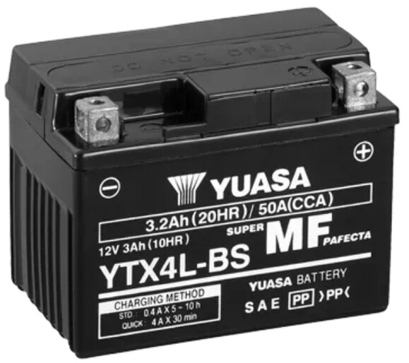 Мото аккумулятор YUASA (YTX4L-BS)