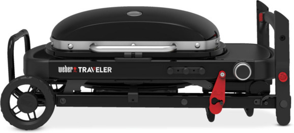 Гриль газовий Weber Traveler Compact Portable, чорний (1500527) фото 3