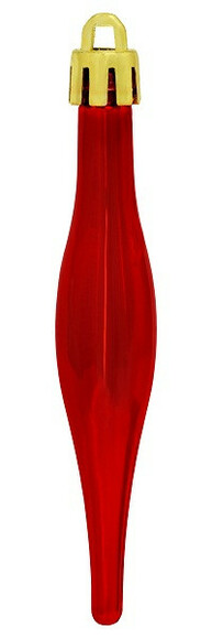 Набір ялинкових іграшок Jumi Бурулька, 9.5 см, 18 шт. (червоний) (5900410690691) фото 3