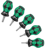 Набор отверток Wera TORX, Stubby Set TX 1, 5 шт. (05008876001)