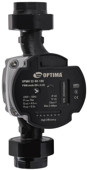 Циркуляционный насос Optima PRIME UPMH 32-80AUTO (27875) изображение 2