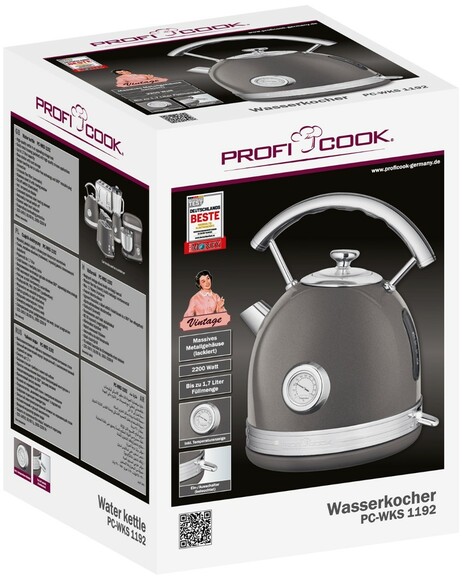 Электрочайник Proficook PC-WKS 1192 Anthracite изображение 2