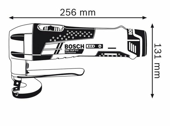 Акумуляторні ножиці по металу Bosch GSC 12V-13 (0601926105) (без акумулятора і ЗП) фото 2