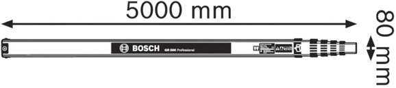 Вимірювальна рейка Bosch GR 500 (0601094300) фото 5