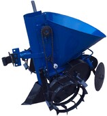 Картофелесажатель Кентавр мотоблочный К-1Л (синий) с транспортировочными колесами (49854)