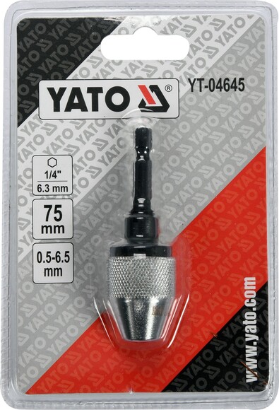 Патрон для дрели Yato 0.5-6.5х75 мм (YT-04645) изображение 3