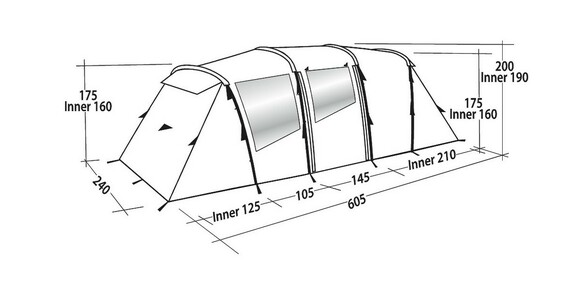 Палатка Easy Camp Tent Huntsville Twin 600 (45009) изображение 11
