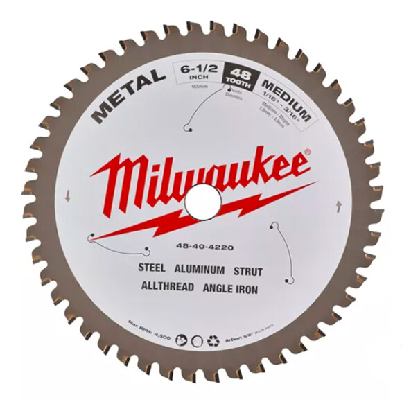 Диск пильный Milwaukee CSB P M 165x15.8x1.6 мм 48 зубьев (48404220)