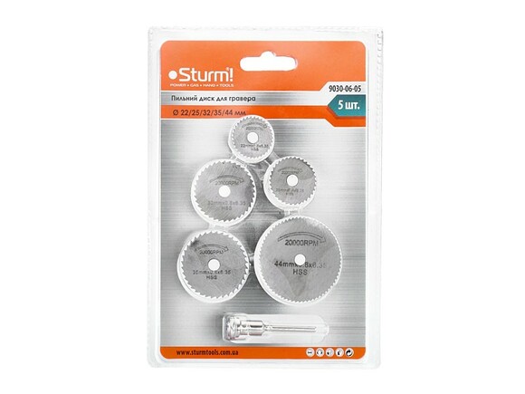 Пиляльний диск Sturm 22-44мм 5шт (9030-06-05)