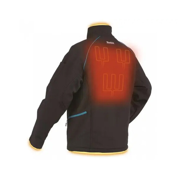 Аккумуляторная куртка Makita DCJ205ZXL изображение 4