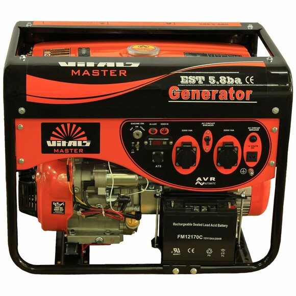 Бензиновый генератор Vitals Master EST 5.8ba изображение 5