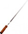 Шампур одинарный Mzavod с деревянной ручкой, коричневий (Sh3-6Lbr)