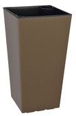 Кашпо Plastkon ELISE 30 см, серо-коричневый, глянцевый (8595096950831)