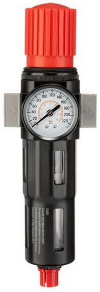 Фильтр для очистки воздуха с редуктором INTERTOOL 1/2, 5 мкм, 2500 л/мин (PT-1418)