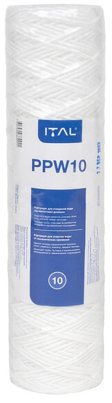 Картридж з поліпропіленової нитки ITAL PPW 2.5"x10", 10 мкм (PPW10IT)