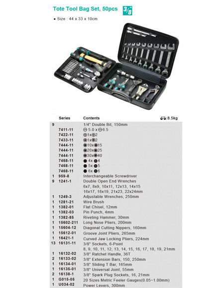 Набор инструментов Whirlpower A26-1050 (23692) изображение 3