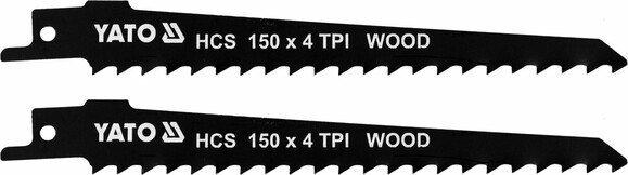 Полотна по дереву для сабельной пилы Yato 150х1.2 мм, 4 зуба (YT-33921)